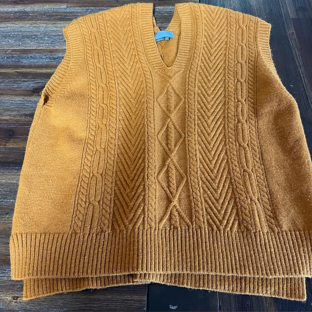 Anthropolgie rust color sweaer vest